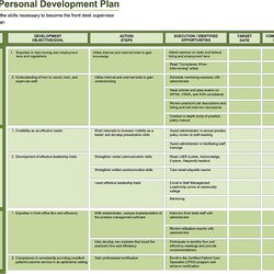 Leadership Development Plan Template Excel Amazing Personal Sample