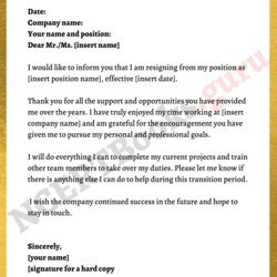 Superior How To Write Letter Of Resignation Template