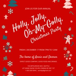 Swell Jolly Christmas Party Invitation