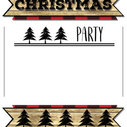 Tremendous Christmas Party Invitation Templates Free Printable Paper Trail Design Template Print Lumberjack