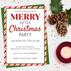 Christmas Party Invitation Template Instant Download Holiday