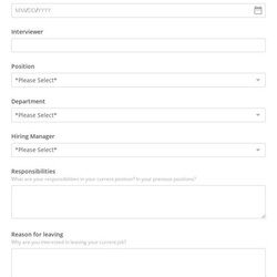 Legit Human Resources Hr Form Templates Builder Interview Evaluation