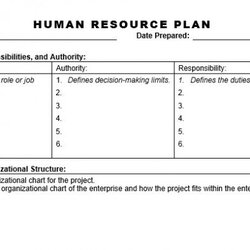 Superb Hr Training Plan Template Human Resource