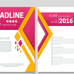 Swell Annual Report Cover Page Free Vector Download For Template Flyer Arrangement Geometric Colorful Format