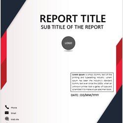 Annual Report Template Cover Page Design Pages Word Microsoft Templates Book Project Layout Edit Ms Business