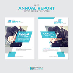 Free Annual Report Cover Design Templates On Template Vector Project Description Details