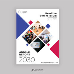 Admirable Annual Report Cover Design Vector Free Download Preview Abstract Corporate
