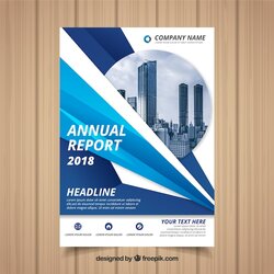Champion Cover Annual Report Template With Image