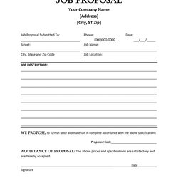 Perfect Best Job Proposal Templates Free Download Template