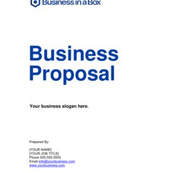 Very Good Download Template For New Business Proposal
