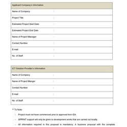 Business Proposal Template Printable And Forms Porn