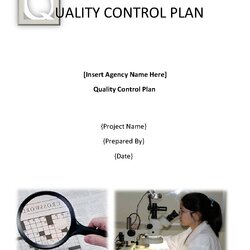 Out Of This World Quality Control Plan Template Word Templates Click