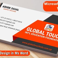 Great Ms Word Business Card Template