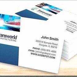 Wizard Microsoft Office Business Card Template New Ms