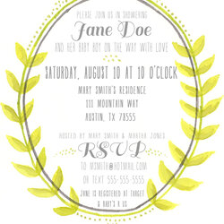 Swell Free Printable Watercolor Baby Shower Invitation Jocelyn Sample