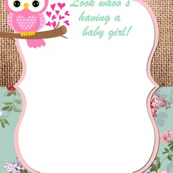 Pin On Shower Baby Invitations Owl Invitation Templates Printable Template Birthday Office Choose Board