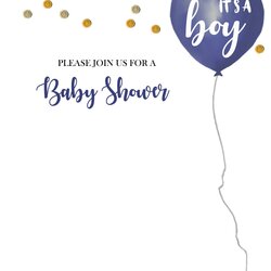 Fine Free Boy Baby Shower Invitation Templates