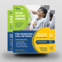 Designs For Flyers Template Hiring Flyer