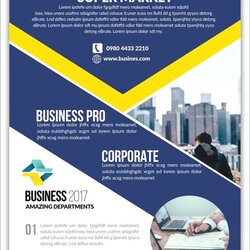 Superlative Microsoft Business Flyer Templates Free Brochure Template