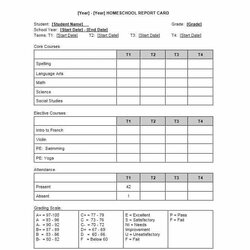 Eminent Report Card Template Word Cards Design Templates School Fake Middle Printable High Blank Progress