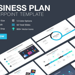 Business Plan Template Templates Creative Market Professional Keynote Elegant