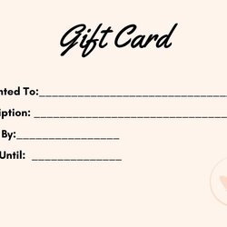 Swell Free Blank Printable Gift Voucher Template In Word Card