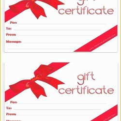 Marvelous Gift Card Template Free Of Certificate Printable Certificates Templates Christmas Voucher Blank