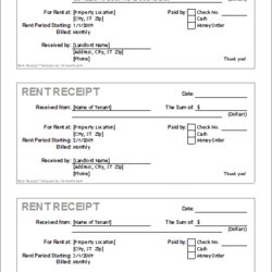 Out Of This World Rent Receipt Template For Excel Form Word
