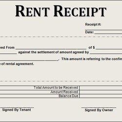 Sterling Rent Receipt Template Google Docs