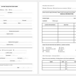 Sublime Patient Registration Form Template For Word Download Free Terms Hospital Printable Forms