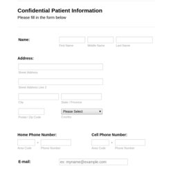 Outstanding Patient Registration Form Template New