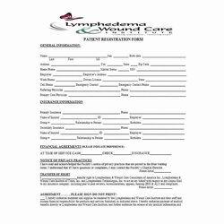 Very Good Printable Registration Form Template Lovely New Patient