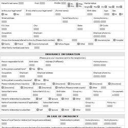 The Highest Standard Patient Registration Form Template Sample Templates Medical Forms Doc