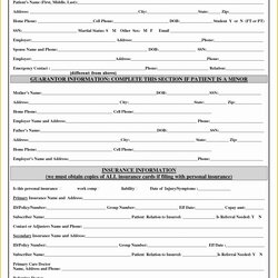 High Quality Free Patient Registration Form Template Of Best Printable Forms