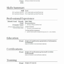 First Job Resume Template Inspirational Samples For