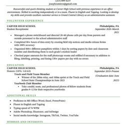 Superlative How To Make Resume For Your First Job Examples High School Sample