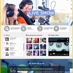 Wizard Free Radio Station Website Templates Of Themes