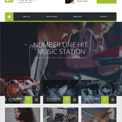 Magnificent Radio Station Website Themes Templates Free Premium Width