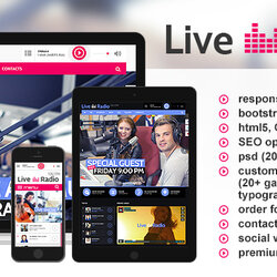 Outstanding Radio Station Website Template Gob