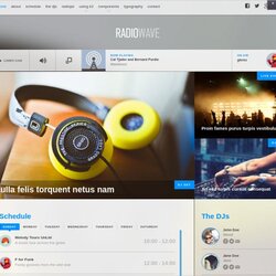 Worthy Radio Station Website Themes Templates Template Theme Web Featured