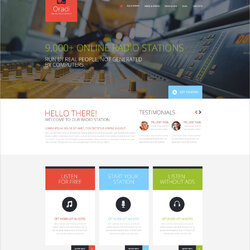 Excellent Radio Station Website Themes Templates Width