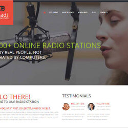 Capital Radio Station Website Themes Templates Template For