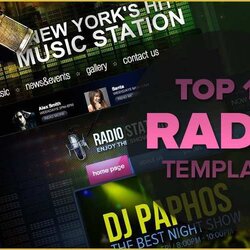 Fine Free Radio Station Website Templates Of Template