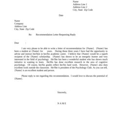 Supreme Letter Recommendation Doc Template Large