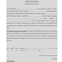 Supreme General Power Of Attorney Template Download Print Big