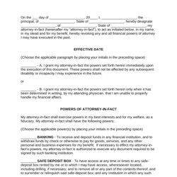 Free Power Of Attorney Form Word Fit