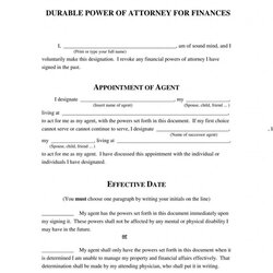 Superb Free Power Of Attorney Form Templates