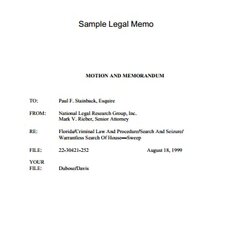 Swell Legal Memo Template Free Download
