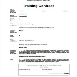 Legit Training Contract Templates In Ms Word Pages Google Docs Template Contracts Business