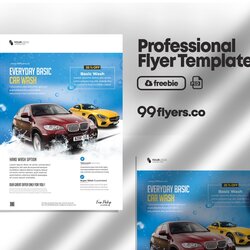 The Highest Standard Car Wash Flyer Free Template